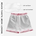 thumbnail image 3 of FORMRS Boys Swim Trunks Quick Dry Mesh Lining Beach Boardshorts, Sizes XS-XL, Pink Cute Cherry Pattern, 3 of 7