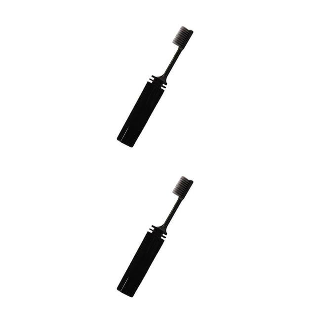 Seitruly Ibcccndc 2 uds cepillos de de carbón de bambú plegable viaje Camping senderismo al aire libre juego de cepillo de plegable Type2 NO2 Seitruly CBP089910