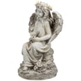 thumbnail image 5 of LED Lighted Angel With Rabbit Outdoor Garden Statue - 12", 5 of 5