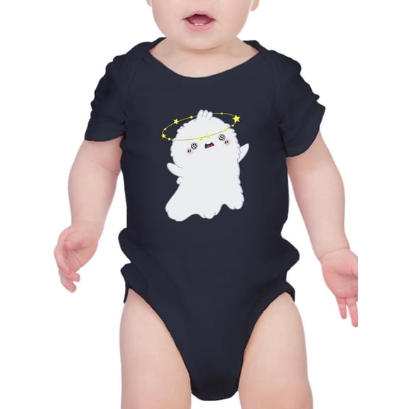 Funny Cartoon Ghost Bodysuit Infant -Image by Shutterstock,  18 Months