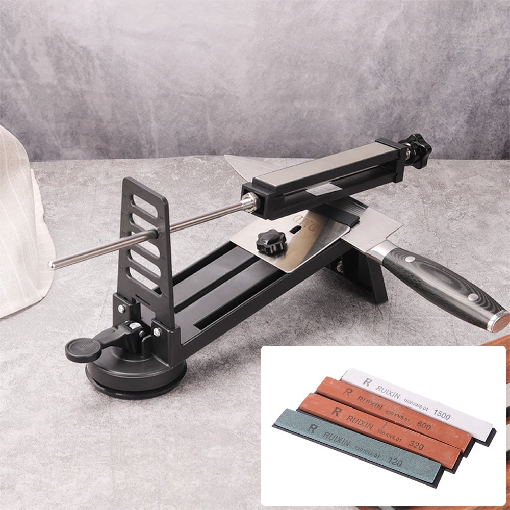 Sharpener Kit,4 Stones 120# Fine Medium Coarse Kit Knife Professional 1500# Knife Scissors Stones 120# 320# Coarse 4 Stones 320# 600# 1500# Medium Coarse 4 Knife Kit Knife Qinquan