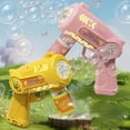 thumbnail image 4 of Handheld Bubble Machine Electric Bubble Gun Luminous Toy, 4 of 7