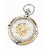 Charles Hubert Gold-finish 2-tone Brass 2-Photo Insert Pocket Watch