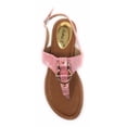 thumbnail image 3 of Victoria K Women's Gold Buckle Metallic Sandals, 3 of 4