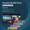 thumbnail image 6 of ALUMUINK TN223 High Yield Toner Cartridge 4 Pack for Brother MFC-L3770CDW, MFC-L3710CW, MFC-L3750CDW, HL-3210CW, HL-3230CDW, HL-3270CDW, HL-3230CDN, DCP-L3510CDW, DCP-L3550CDW, 6 of 6