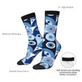 thumbnail image 2 of Yiaed Evil Eye Print Great elasticity Crew Socks Sports socks for Men and Women, 2 of 5