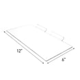 thumbnail image 4 of SSWBasics Clear Plastic Shelves for Slatwall - 12”L x 6”W - Set of 2, 4 of 4