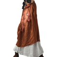 thumbnail image 1 of Johnature Robe Vintage Taille Haute en Lin pour Femmes Printemps Couleur Unie Robe Simple, 1 of 5