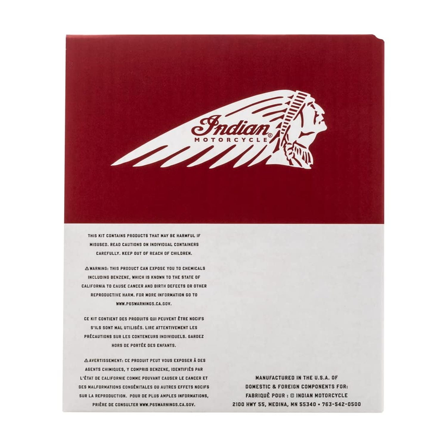 Indian Motorcycle Oil Change Kit for All 60 & 69 Cu In Liquid-Cooled Scout Engines, 4 Quarts 15W-60 Full Synthetic Oil, 1 Oil Filter, 2 Washers, Clutch Performance, Engine Protection - 2880191