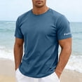 thumbnail image 2 of FUZHIQ Mens Cotton T Shirts Quality Breathable Crewneck Holiday Tees Clothes Summer Short Sleeve Tee Shirts for Men,L, 2 of 9