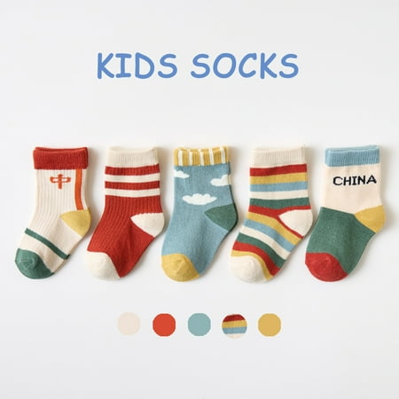 

Red Children s socks spring and autumn and winter new men s and women s Japanese and South Korea cartoon cute combed cotton baby b