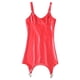 thumbnail image 5 of Vestido mini ajustado para mujer, de látex brillante y charol, sexy, para discoteca, con pinzas para liga y cremallera en la espalda, para fiestas rave y discotecas, 5 of 5