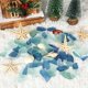 thumbnail image 4 of Piezas de vidrio marino para manualidades, bodas y decoración del hogar - Vidrio plano esmerilado en azul, blanco y verde, 4 of 5