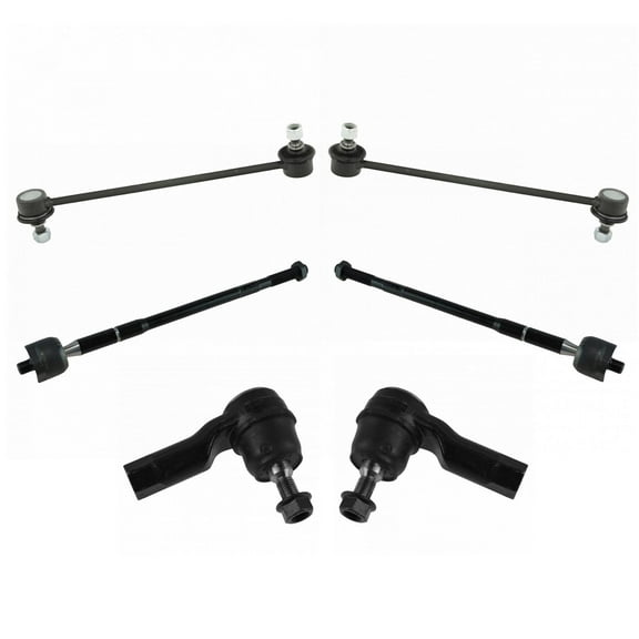 TRQ Front Inner Outer Tie Rod Sway Bar End Link Steering Suspension Kit 6pc PSA60591