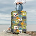 thumbnail image 3 of Lsque Hawaiian Style Printed Luggage Cover, Travel Luggage Protector,Scratch and Dirt Resistant, Fits 18-32 Inch Luggage - Large, 3 of 9