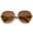 Gold / Amber, variant on sunglassLA Unisex Womens Glam Full Metal Frame Oversized Round Sunglasses (Gold / Amber) - 63mm
