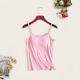 thumbnail image 5 of sunsanly Adjustable Straps Sleeveless Solid Color Modal Bra Vest Women Padded Sling Casual Bra Tank Top, 5 of 7