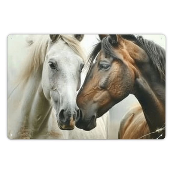 Pratyus Country Farm Kitchen Wall Home Decor Art Signs Gift for Friend Theme Horses Grass Field 30cm * 20cm (12 X 8 inches) 12x8in