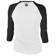 thumbnail image 3 of Men's White/Black CM Punk Punk Life Raglan 3/4-Sleeve T-Shirt, 3 of 3