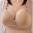 thumbnail image 3 of HEVIRGO Random colors 3PCS Women Bra Back Closure Lace Breathable Elastic Anti-snagging Breast Support Wide Shoulder Strap Mid-aged Mother Bra, 3 of 10