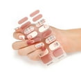 Semicured Gel Nail Stickers UV/LED Lamp Required 16Pcs Gel Nail Polish
