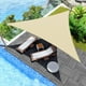 thumbnail image 3 of Toldo vela de sombra triangular rectangular para patios e instalaciones Triángulo Caqui, 3 of 7