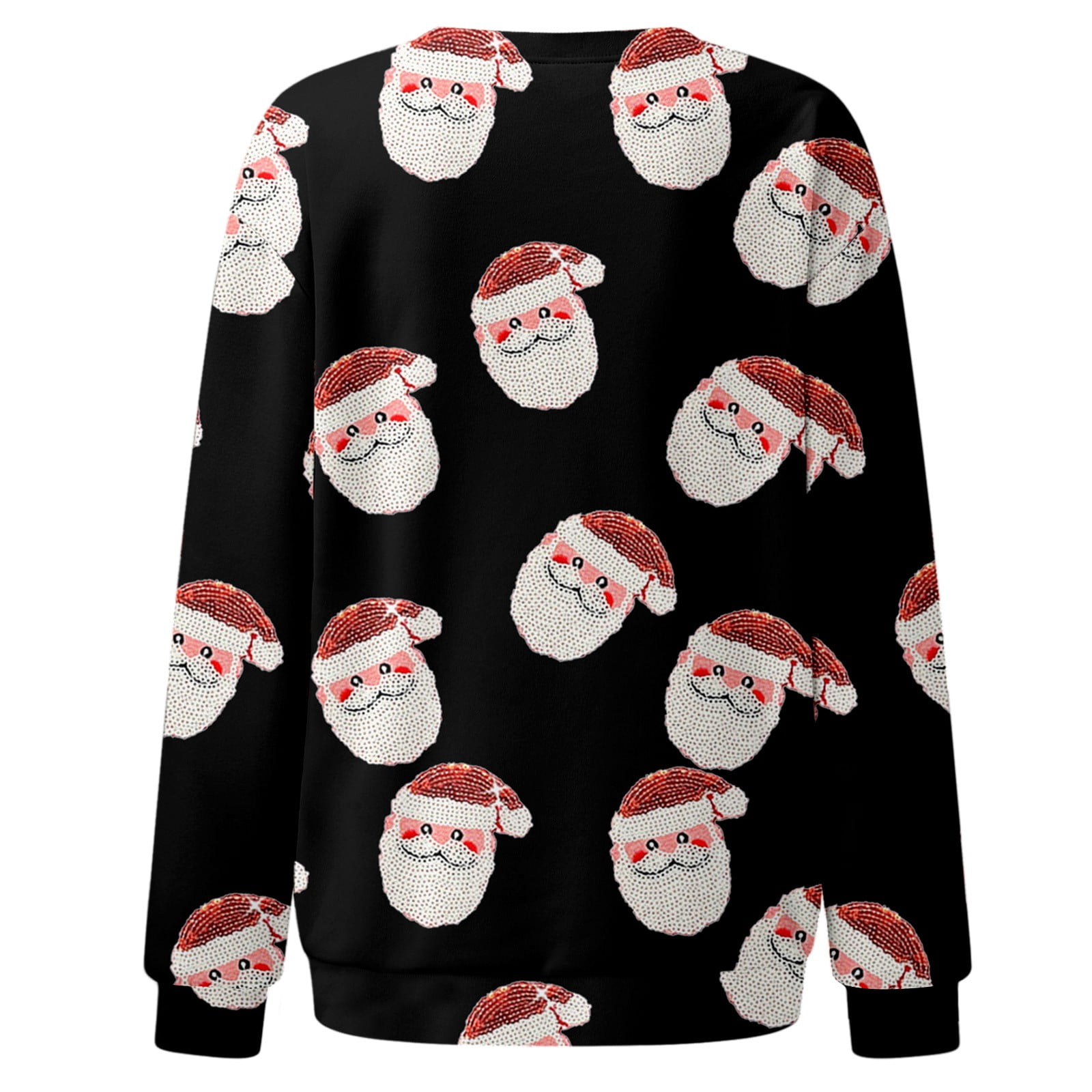 Sweat-shirt Femme Sans Capuche - Manches Longues, Col Rond, Poches - Tissu Doux Et Confortable - Idéal Quotidien Décontracté - 3