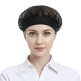 thumbnail image 1 of TOPTIE Mesh Cap Unisex Elastic Band Bouffant Hat Lightweight Breathable Solid Work Cap for Kitchen Restaurant Workshop, 1 of 8