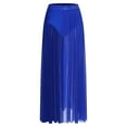 thumbnail image 6 of Oyolan Women's Long Maxi Dance Skirt Fairy Lyrical Dance Skirt Ballet Modern Dance wear Royal Blue XL, 6 of 9