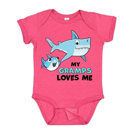 

Inktastic My Gramps Loves Me with Cute Sharks Gift Baby Boy or Baby Girl Bodysuit