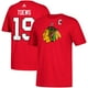 Chicago Blackhawks Jonathan Toews Adidas NHL Silver Player Name & Number T-Shirt – image 1 sur 2