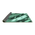 thumbnail image 2 of Ahgly Company Indoor Square Abstract Turquoise Blue Modern Area Rugs, 6' Square, 2 of 4
