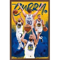 NBA Golden State Warriors - Stephen Curry 22 Wall Poster, 14.725" x 22.375" Framed