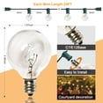 thumbnail image 2 of Guirnalda de luces para exteriores GOOTHY G40, 7,6 m, 27, blanco cálido, 110 V, 2 of 9