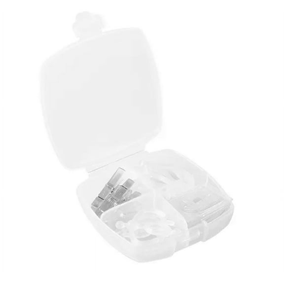 JAM Paper Small Office Clip Box, Clear, 16 Clips per Set, Sold Individually