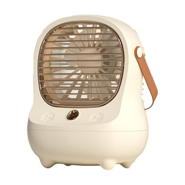 Pisexur Batería de cocina Acondicionador portátil, enfriador evaporativo con carga USB de 3 velocidades, mini ventilador y humidificador personal para el hogar, la of para la cocina del hogar