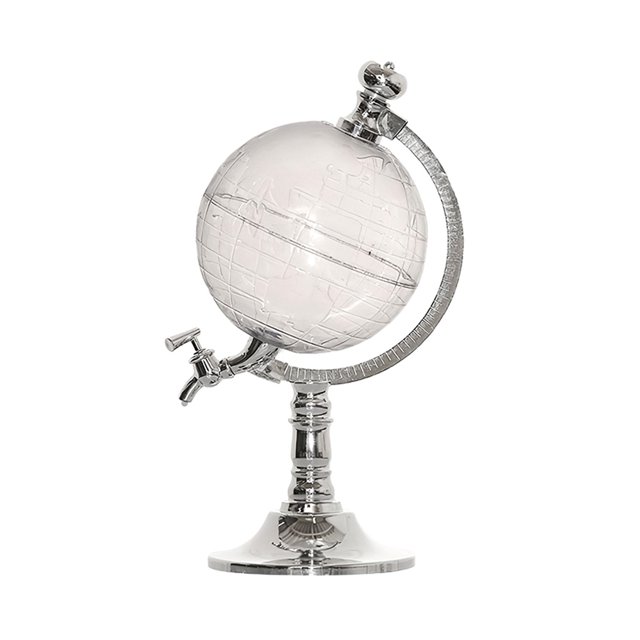 Juego De Decantador De Whisky En Forma De Globo Terráqueo, Tapón Dispensador De Cerveza De Lujo De Gran Capacidad De 1,5 L, Botella De Bebidas, Restaurante, Bar En Casa Vogacara HA021388-00