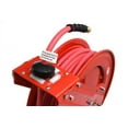 thumbnail image 3 of Milton Air Hose Reel w/ Auto- Retractable Steel Dual Arm, 3/8" MNPT x 50 ft. Hybrid Rubber Hose - 300 Max PSI, 3 of 7