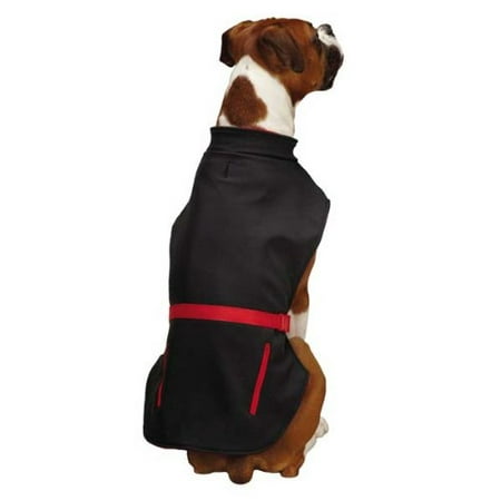 Zack & Zoey Trek Sport Pet Jacket, X-Small, Black, Water-resistant shell with polyester fleece lining makes it great for cold and wet climates By Zack