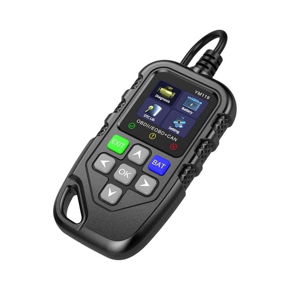 OBD II Scanner Car Engine Fault Code Reader Battery Tester CAN Diagnostic Scan Tool For Gasoline Vehicles Car OBDII Scanner ,Accurate Readings