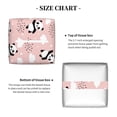 thumbnail image 5 of Rateoe Panda Flying in the Sky (2) Pattern Tissue Box Cover, Modern Square Decorative Leather Facial Paper Case Organizer Holder Dispenser 5X5X5'', 5 of 8
