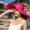 Hot Pink, variant on Voska Women's Fashion Woven Wide Brim Sun Hat Breathable Foldable UPF Summer Beach Travel Hat Navy