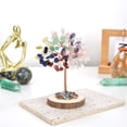 thumbnail image 2 of Wosthever Árbol de piedras curativas y de cristal hecho a mano, opción de regalo, para decoración de escritorio, cristales y piedras curativas Decoración del hogar multicolor, 2 of 6