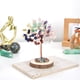 thumbnail image 5 of Yuarrent Árbol de piedras curativas y de cristal hecho a mano, opción de regalo, para decoración de escritorio, cristales y piedras curativas Decoración del hogar azul, 5 of 6