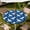 Dove Blue, variant on Round Outdoor Tablecloth with Umbrella Hole, Zippered Fitted Waterproof Tablecover with Elastic Edge ,Sizes Available to Fit 36"-65" Diameter Round Tables for Picnic & Party
