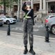 thumbnail image 1 of Pantalones vaqueros de invierno para mujer, gruesos, cálidos, Vintage, cintura elástica, pierna ancha, sueltos, informales, pantalones vaqueros Harem, 1 of 5