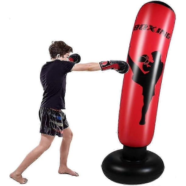 Punch Bag For Kids,boxing Bag For Kids, Free Standing Boxing Bag For Immediate Bounce Back Heavy Punching Bag For Practicing Karate,de-stress Boxing B
