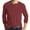BC08-Wine, variant on Inglocry Mens Long Sleeve Henley Shirts Stretch Casual 3 Button Tee Baisc Plain Soft Basic Tops For Men Saffron XL