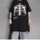 thumbnail image 4 of Dark Skull Bones Heart and Lung Print Fun Skull T-Shirt Unisex Streetwear Short Sleeve T-Shirtpangjing, 4 of 4