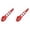 Red 2PCS, variant on Nylon Spaghetti Server Non Stick Pasta Fork Slotted Spoon Food Strainer With Spaghetti Measure Tool Strainer, 37x11x6 cm, Red 1PCS